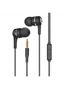 Wired Headphones and Microphone 3.5mm, Black